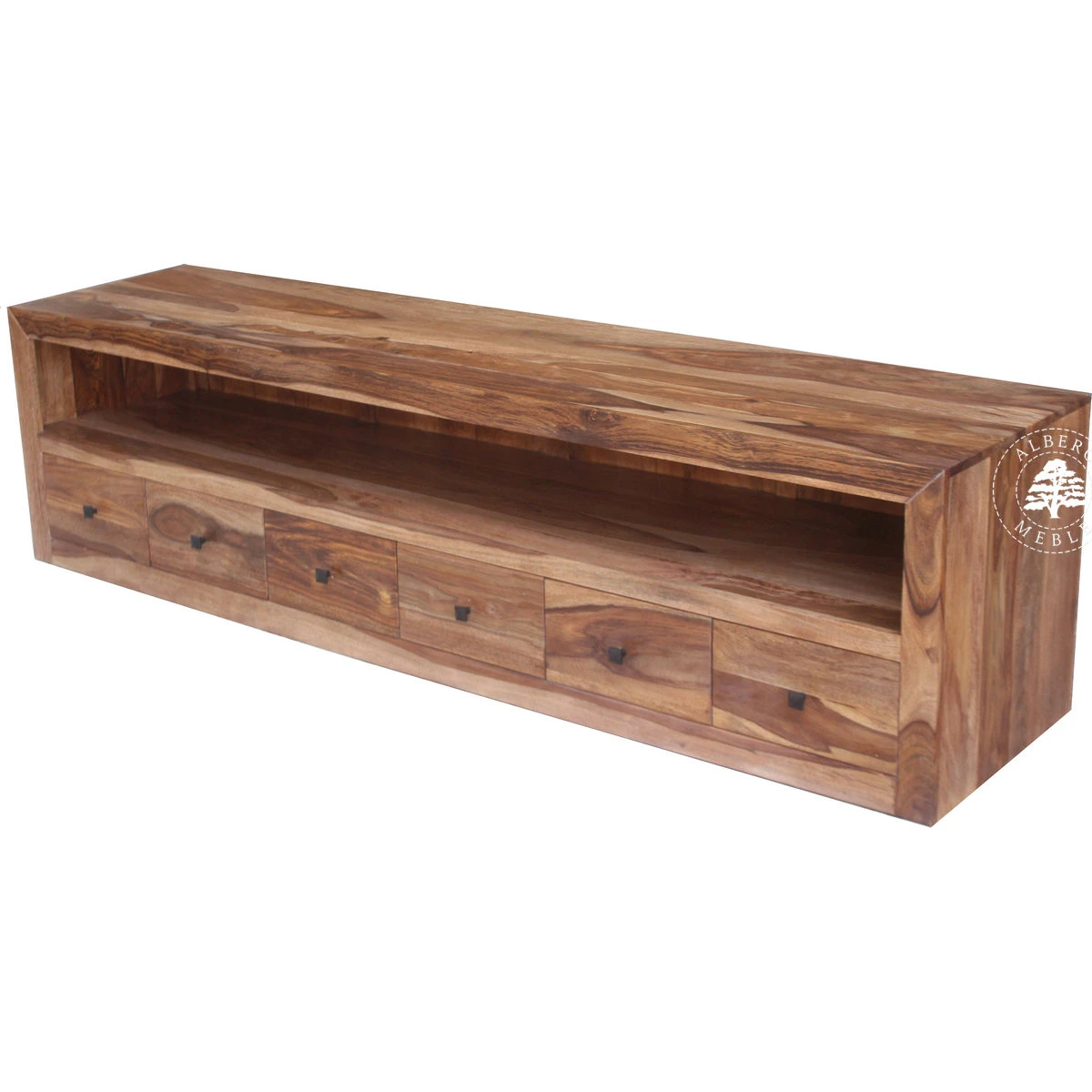 Komoda drewniana RTV z szufladami
