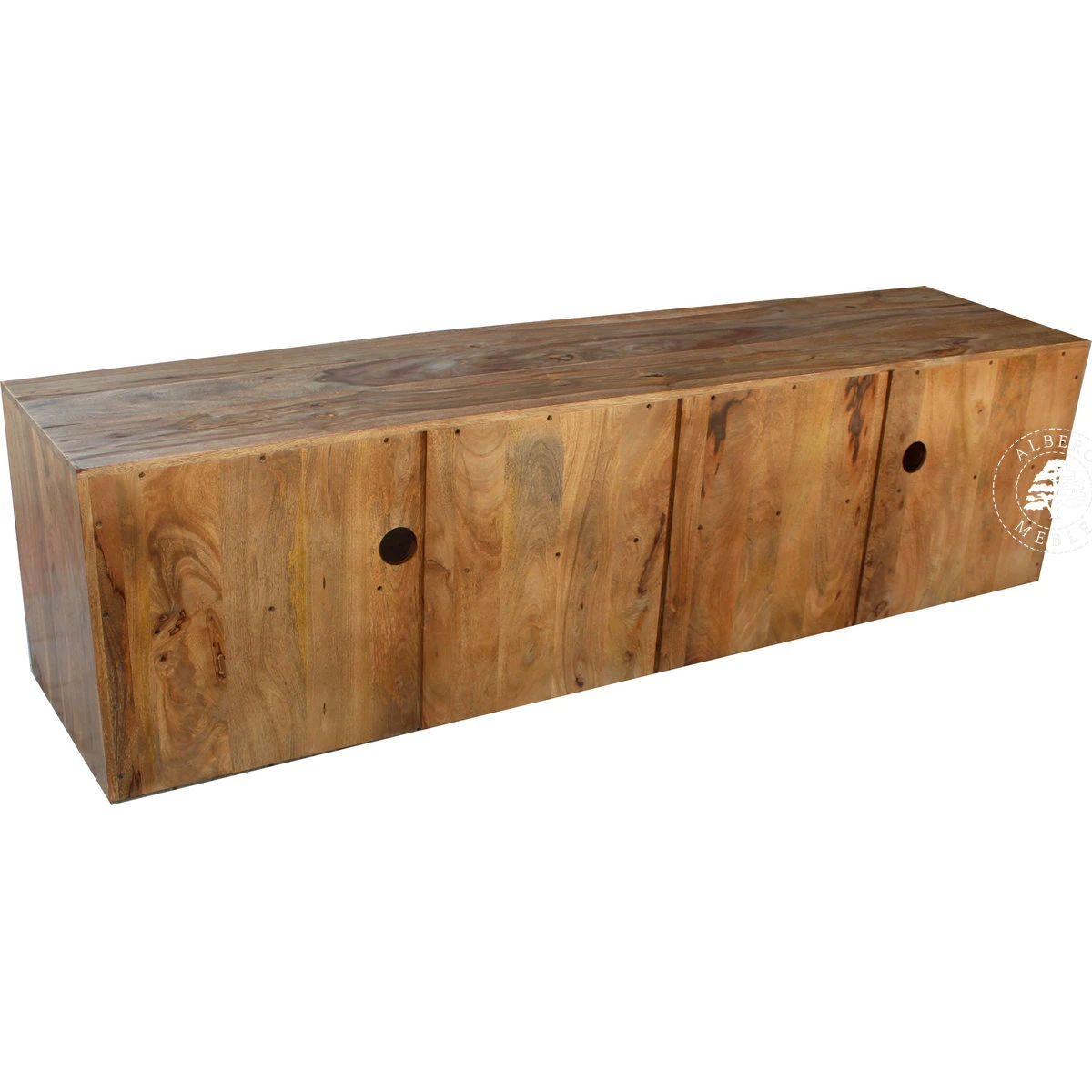 Komoda drewniana RTV z szufladami