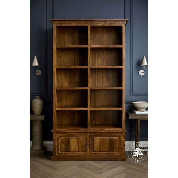 Wysoki Klasyczny Regał Gabinetowy