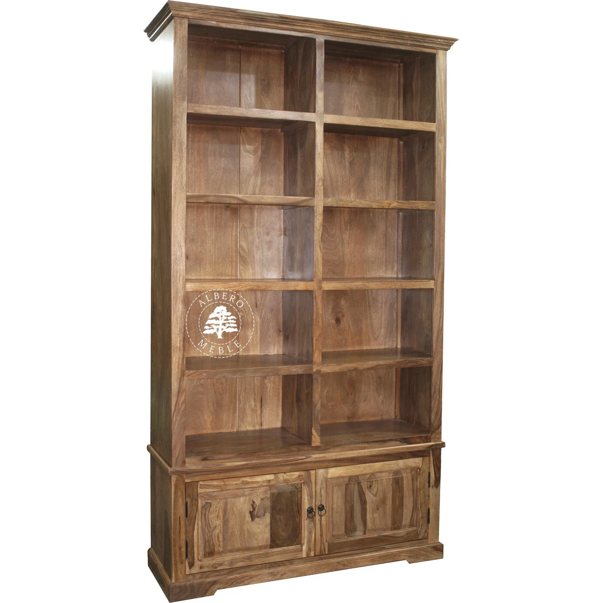 Wysoki Klasyczny Regał Gabinetowy