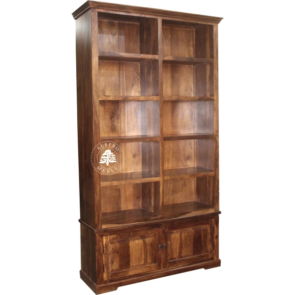 Wysoki Klasyczny Regał Gabinetowy