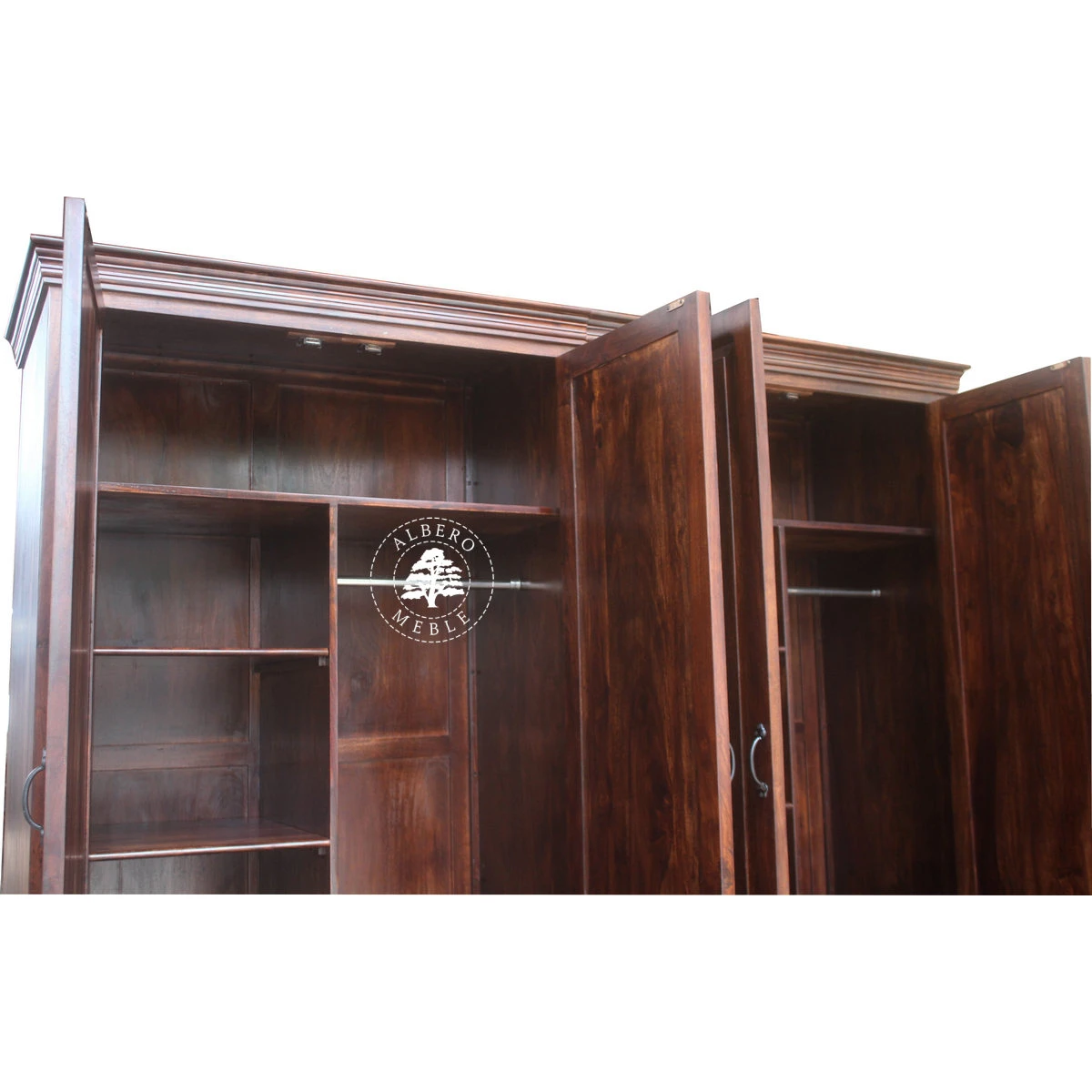 Klasyczna Duża Drewniana Szafa na Zamówienie