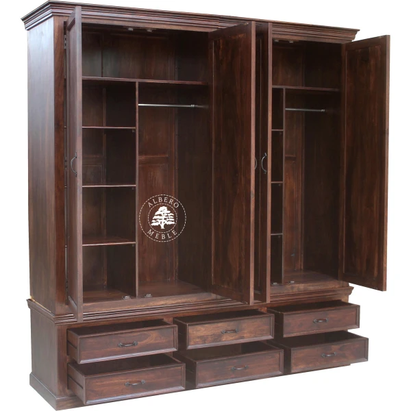 Klasyczna Duża Drewniana Szafa na Zamówienie