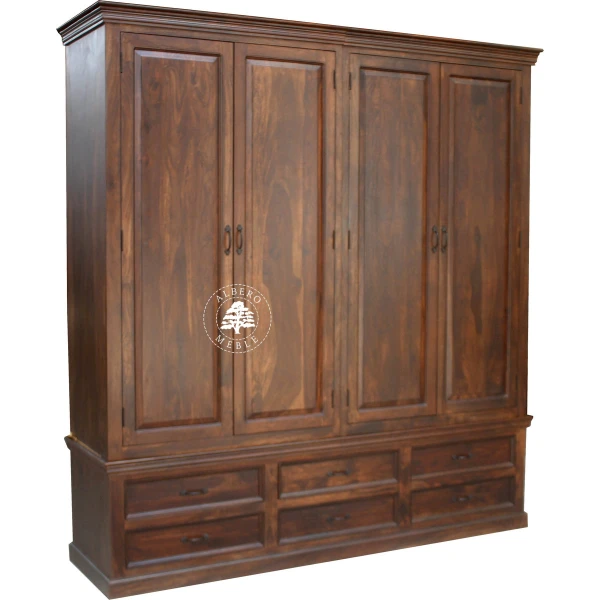 Klasyczna Duża Drewniana Szafa na Zamówienie