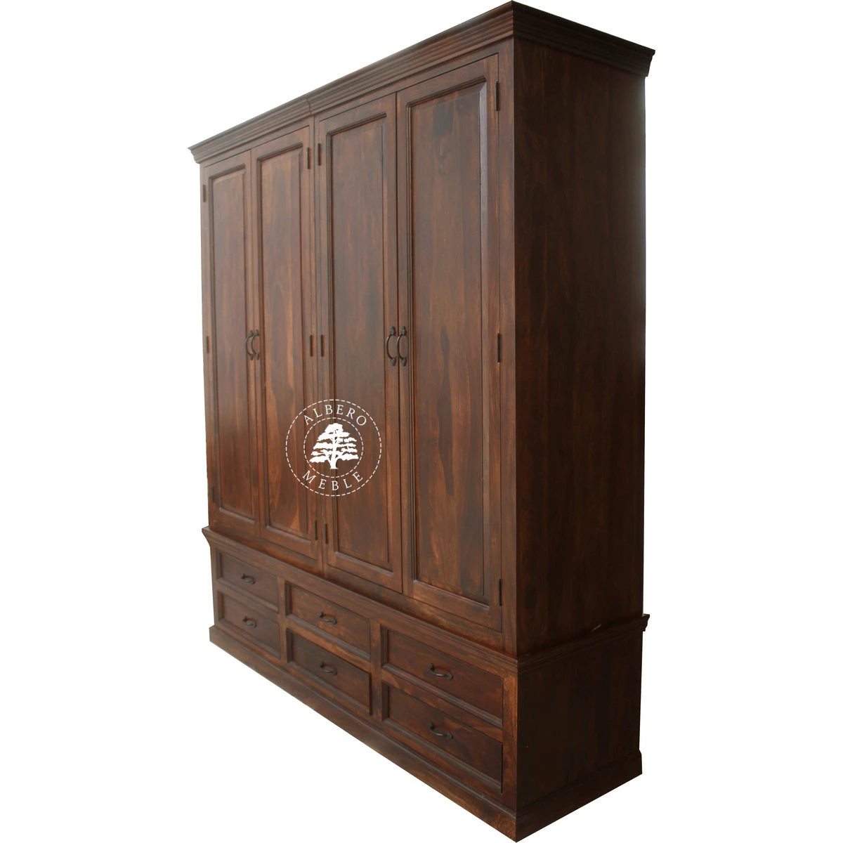 Klasyczna Duża Drewniana Szafa na Zamówienie