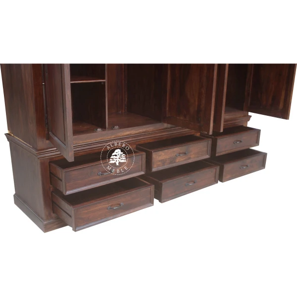 Klasyczna Duża Drewniana Szafa na Zamówienie