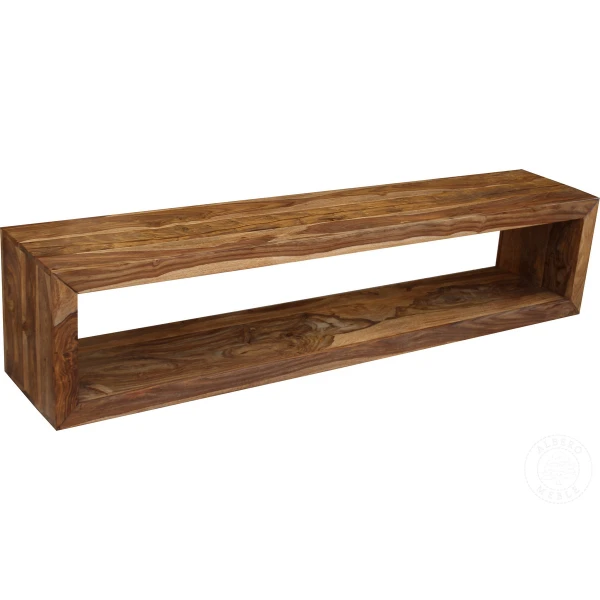 Półka drewniana z litego drewna palisandru