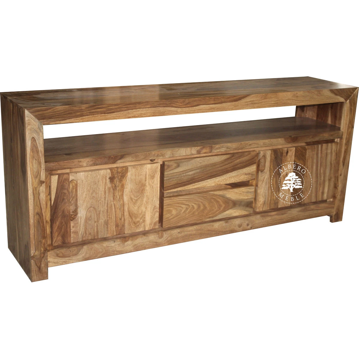 Szafka RTV z litego drewna na wymiar