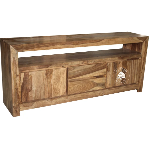 Szafka RTV z litego drewna na wymiar