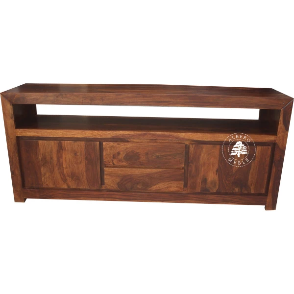 Szafka RTV z litego drewna na wymiar