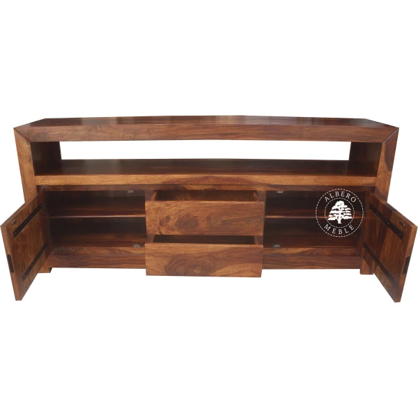 Szafka RTV z litego drewna na wymiar