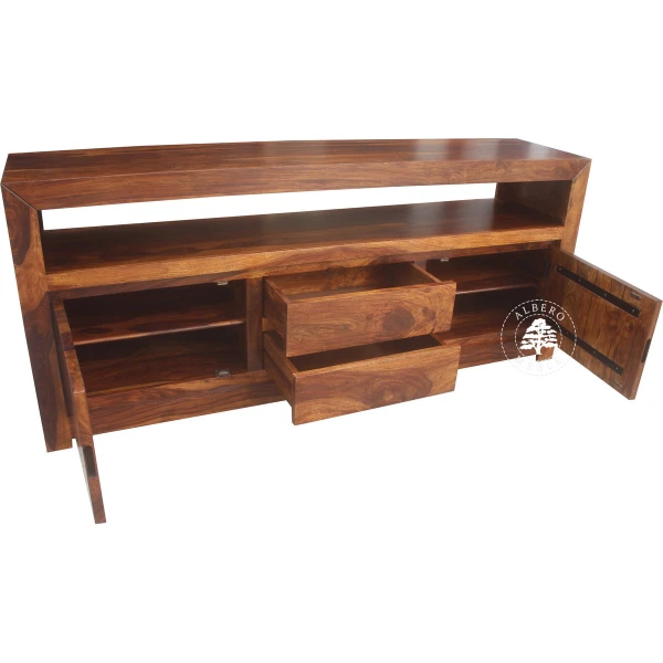 Szafka RTV z litego drewna na wymiar