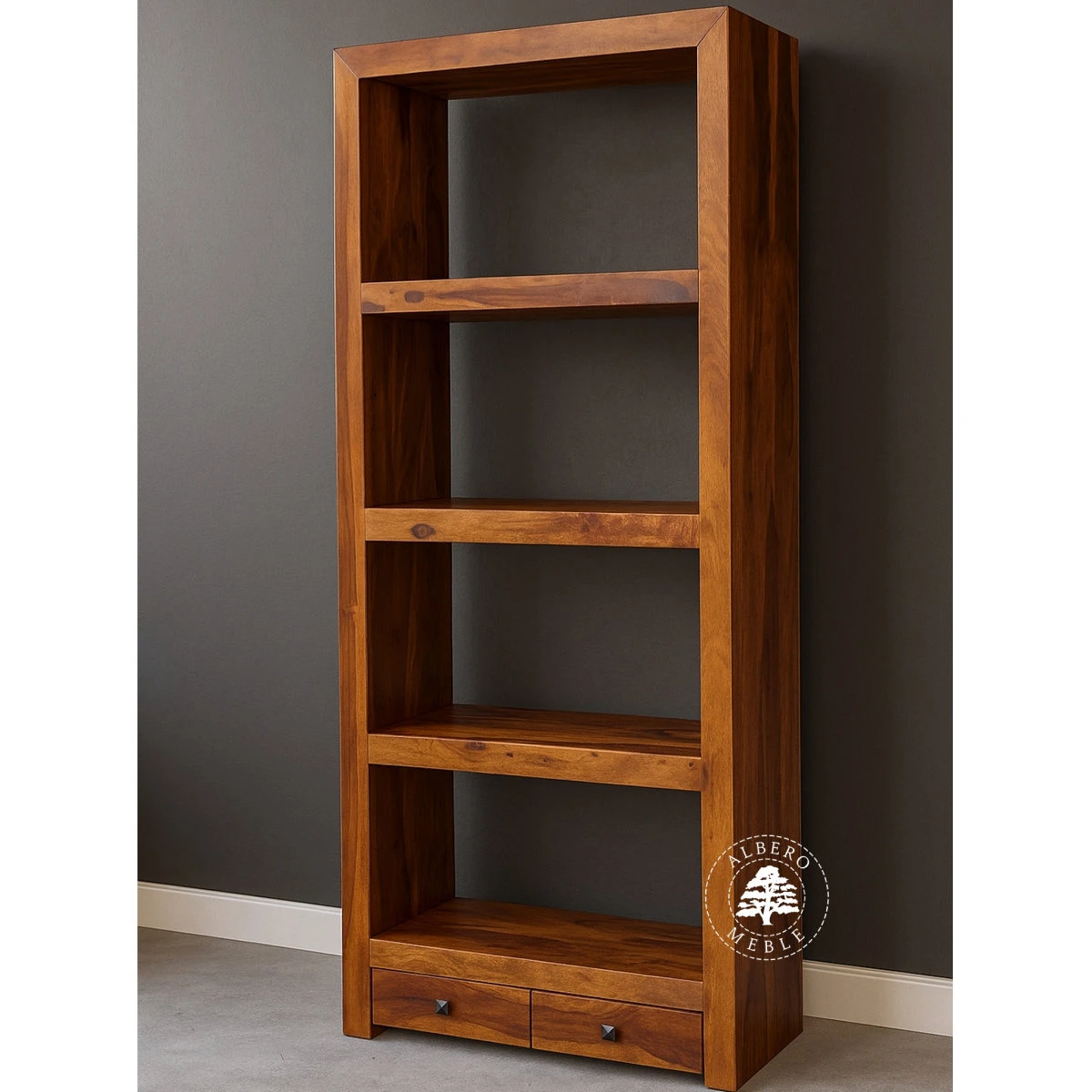 Regał z Drewna Litego