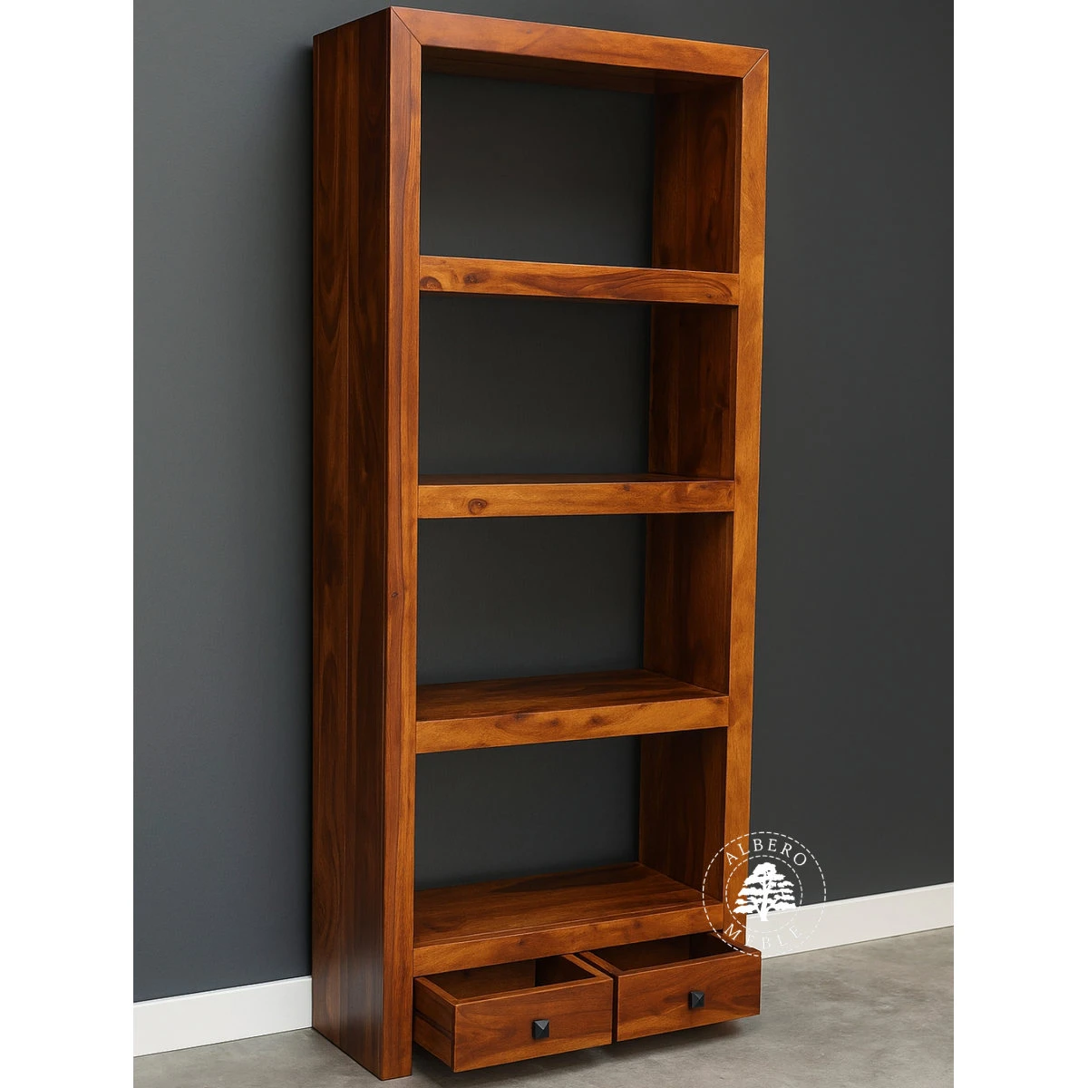 Regał z Drewna Litego