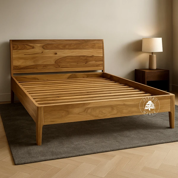 Łóżko CITY z litego drewna naturalnego