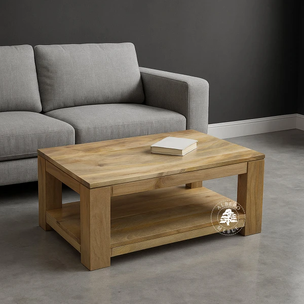 Ława kawowa nowoczesna z drewna mango