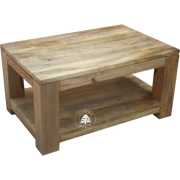 Ława kawowa nowoczesna z drewna mango