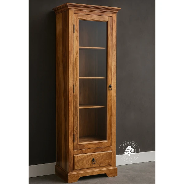 Klasyczna witryna drewniana z palisandru