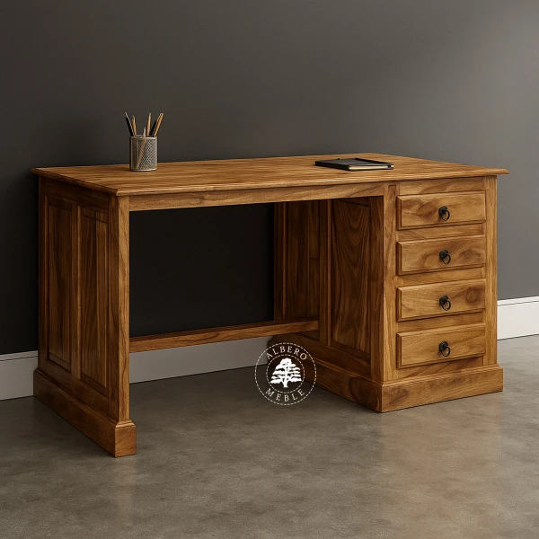 Tradycyjne biurko z drewna litego