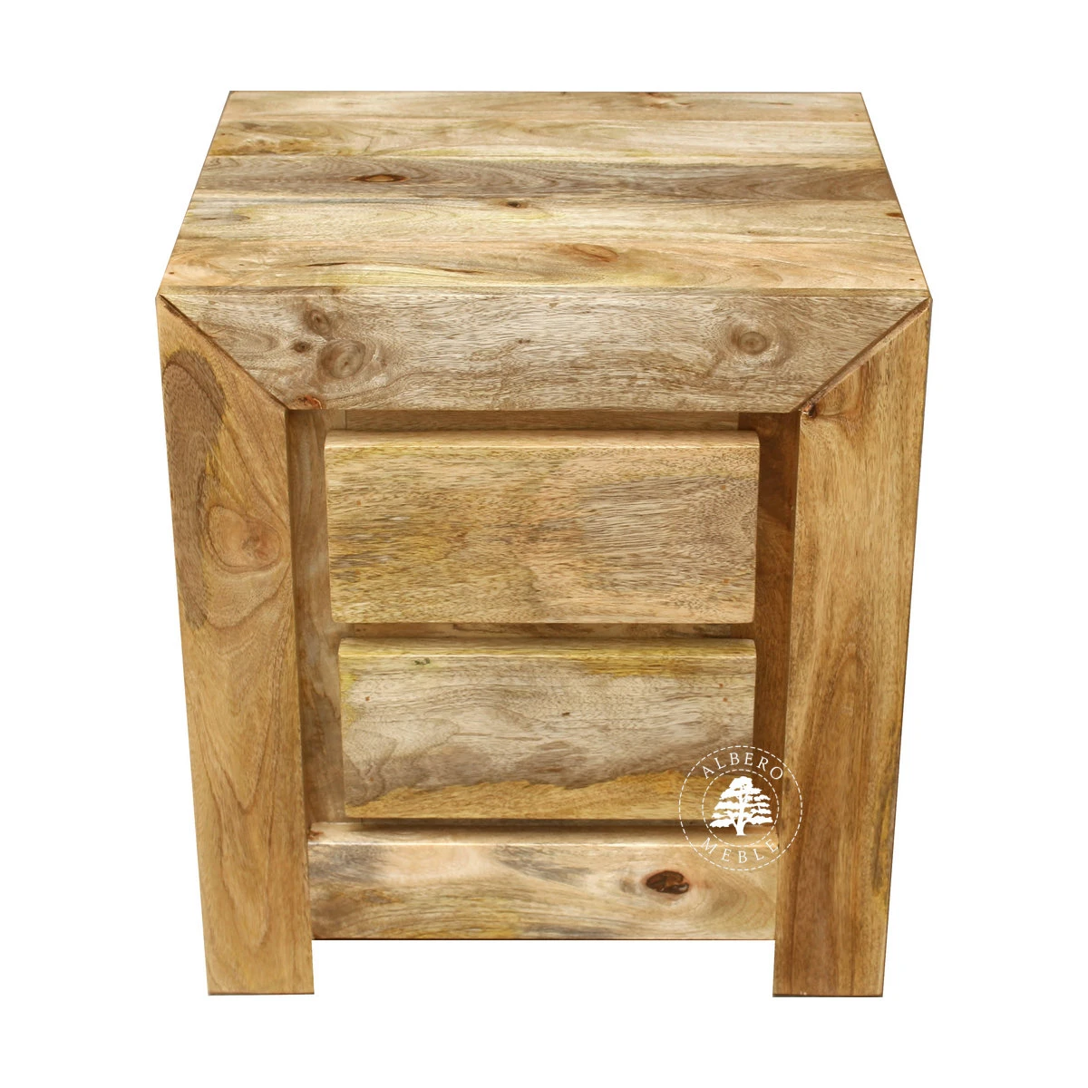 Szafka nocna z drewna mangowca