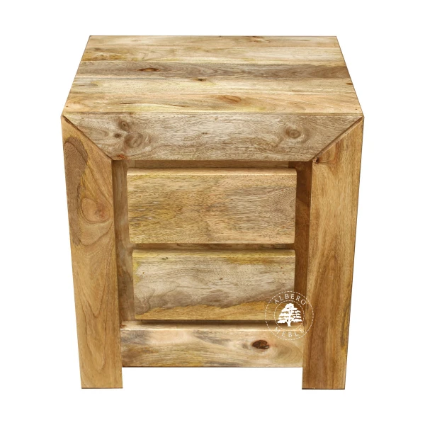 Szafka nocna z drewna mangowca