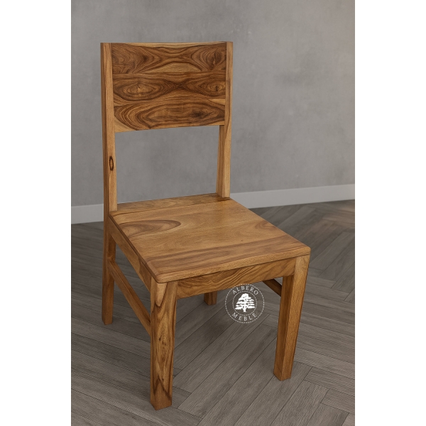 Krzesło City z litego drewna palisandrowego