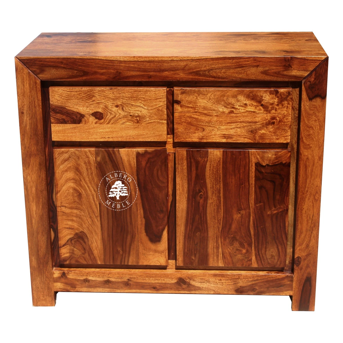 Mała nowoczesna komoda drewniana z szafką