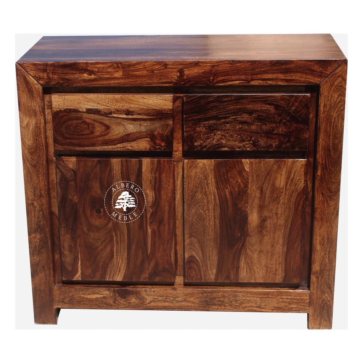 Mała nowoczesna komoda drewniana z szafką