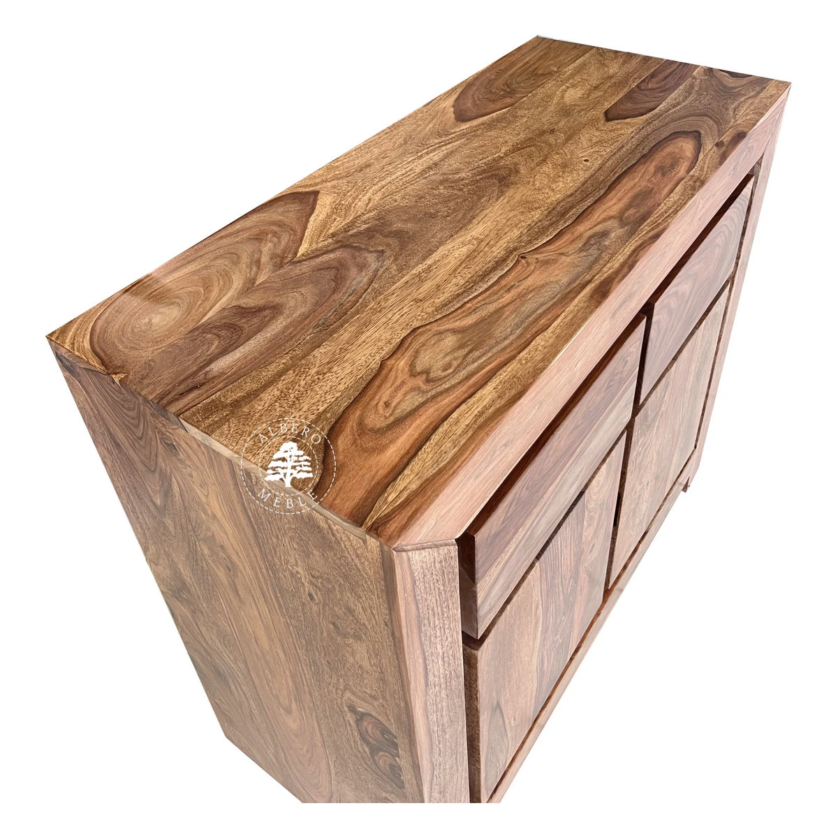 Mała nowoczesna komoda drewniana z szafką