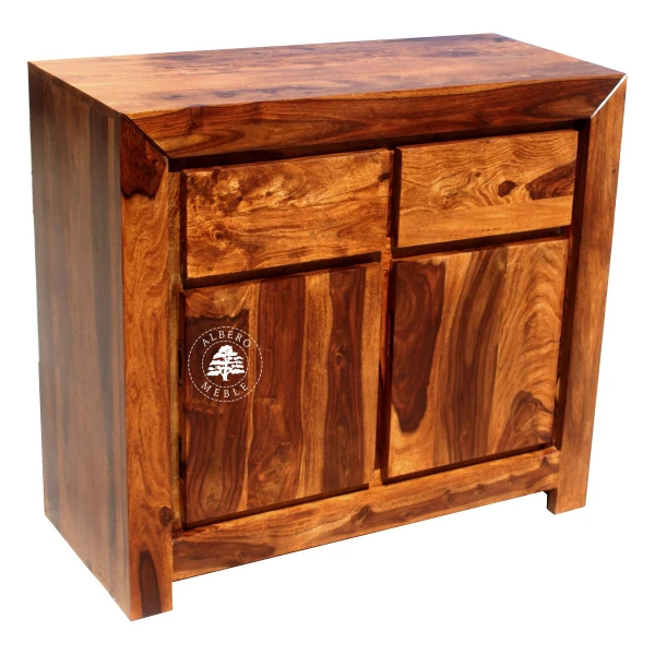 Mała nowoczesna komoda drewniana z szafką