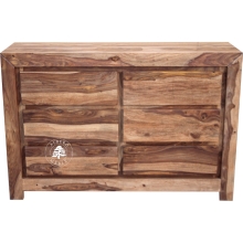 Nowoczesna komoda drewniana Goa z sześcioma szufladami