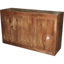 Komoda drewniana Cube metalowymi uchwytami
