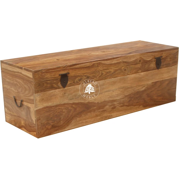 Drewniana skrzynia z litego palisandru