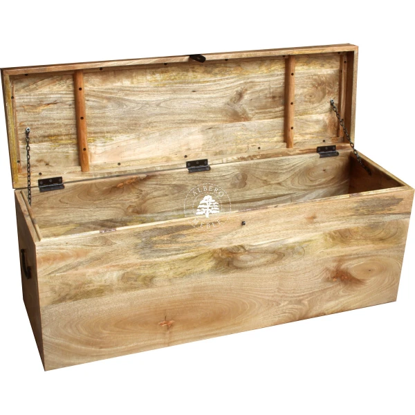 Drewniana skrzynia z litego palisandru