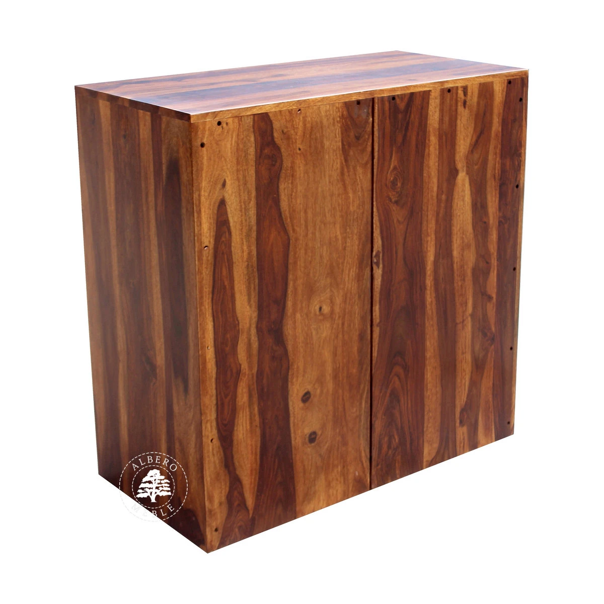 Komoda drewniana modern cube  z trzema pojemnym szufladami