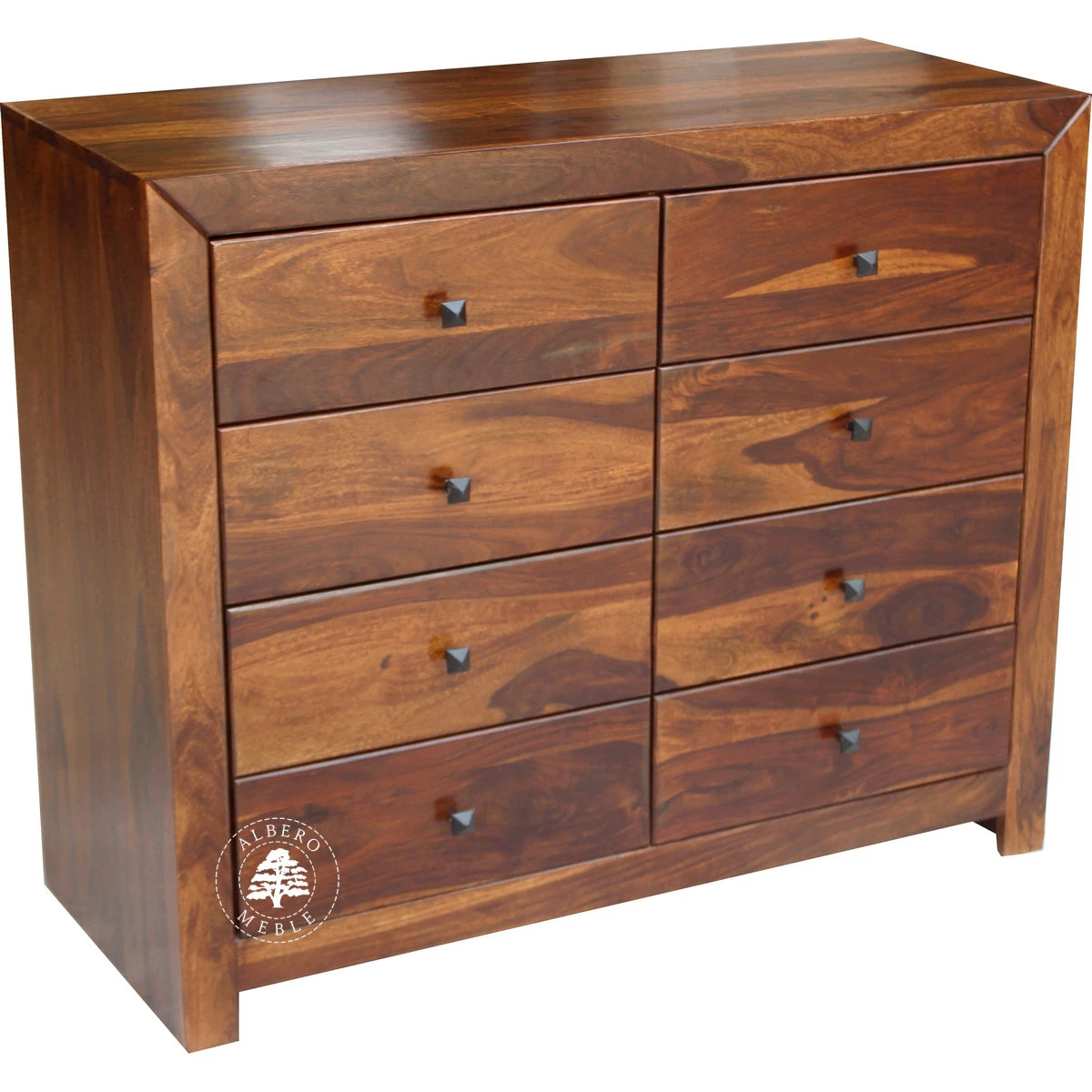 Palisandrowa nowoczesna bieliźniarka do sypialni