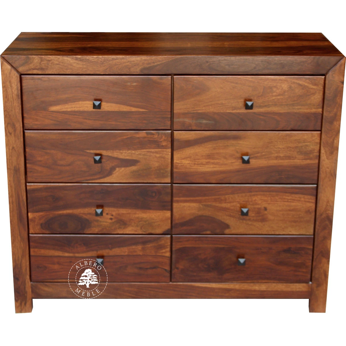 Palisandrowa nowoczesna bieliźniarka do sypialni