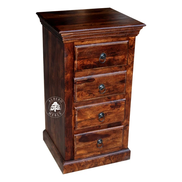 Mała komoda drewniana z szufladami do przedpokoju