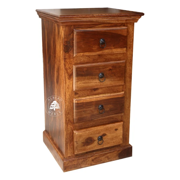 Mała komoda drewniana z szufladami do przedpokoju