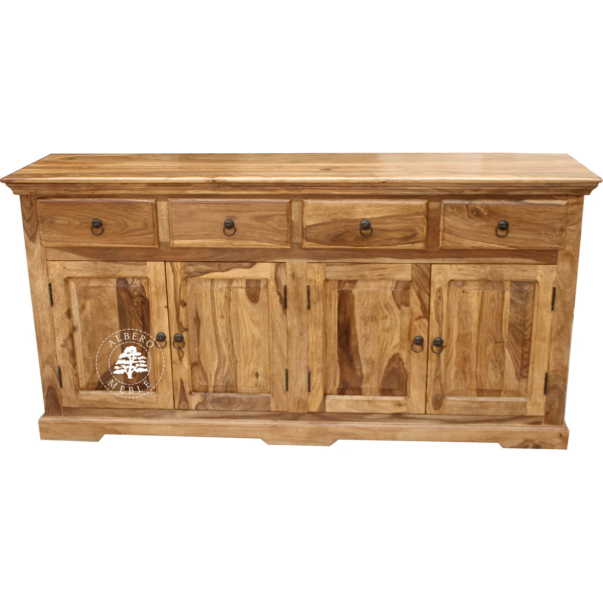 Kolonialna komoda z litego drewna