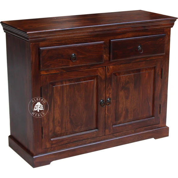 Tradycyjna komoda drewniana dwudrzwiowa