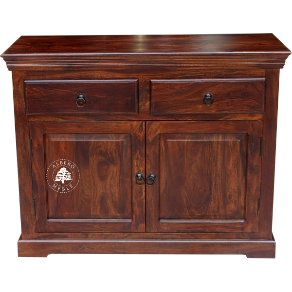 Tradycyjna komoda drewniana dwudrzwiowa