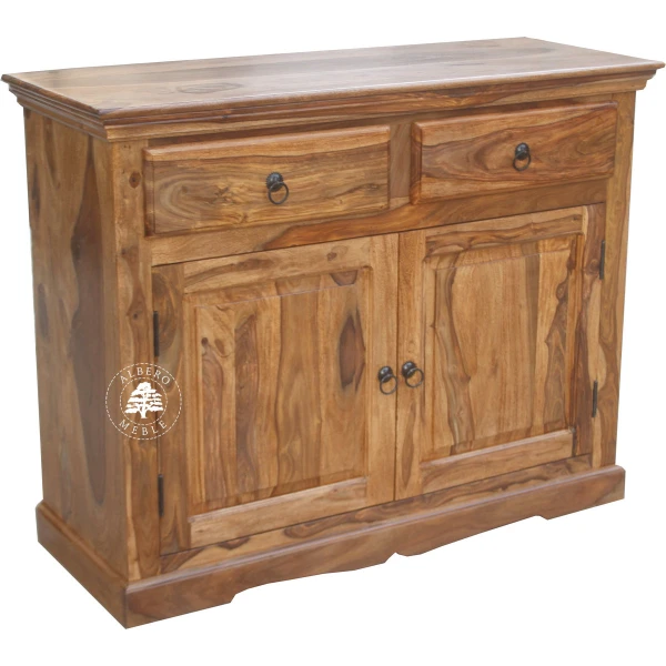 Tradycyjna komoda drewniana dwudrzwiowa