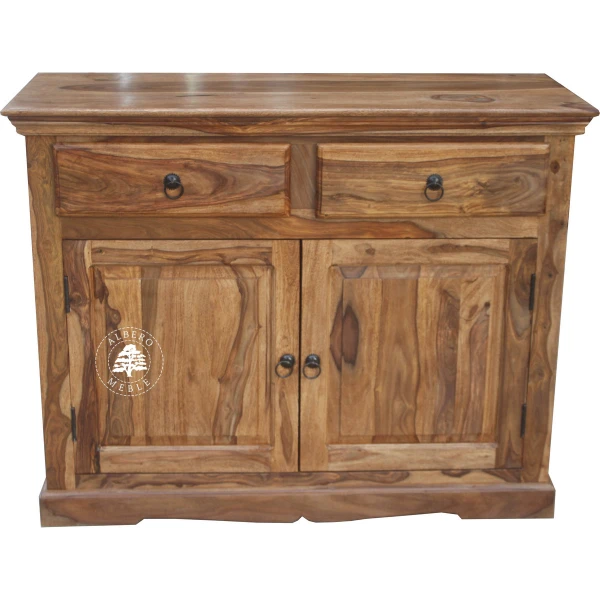 Tradycyjna komoda drewniana dwudrzwiowa