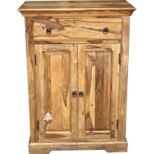 Stylowa komoda z drzwiczkami z naturalnego drewna