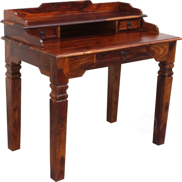 Stylowy sekretarzyk z drewna litego palisander indyjski