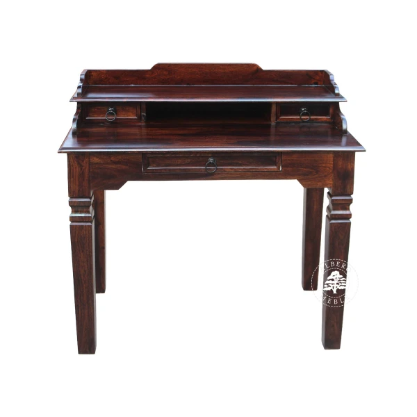 Stylowy sekretarzyk z drewna litego palisander indyjski