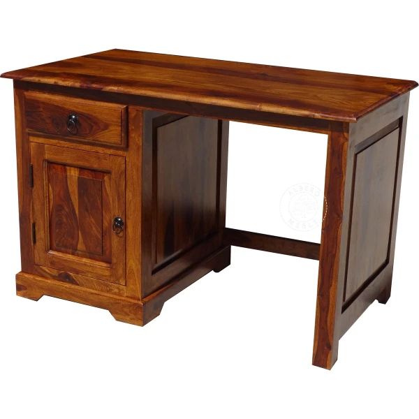 Kolonialne biurko z litego drewna palisander