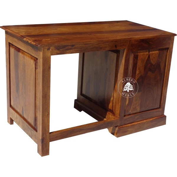 Kolonialne biurko z litego drewna palisander