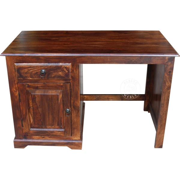 Kolonialne biurko z litego drewna palisander